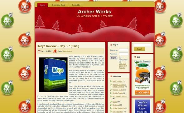 Archerworks Holiday/Christmas WordPress Theme